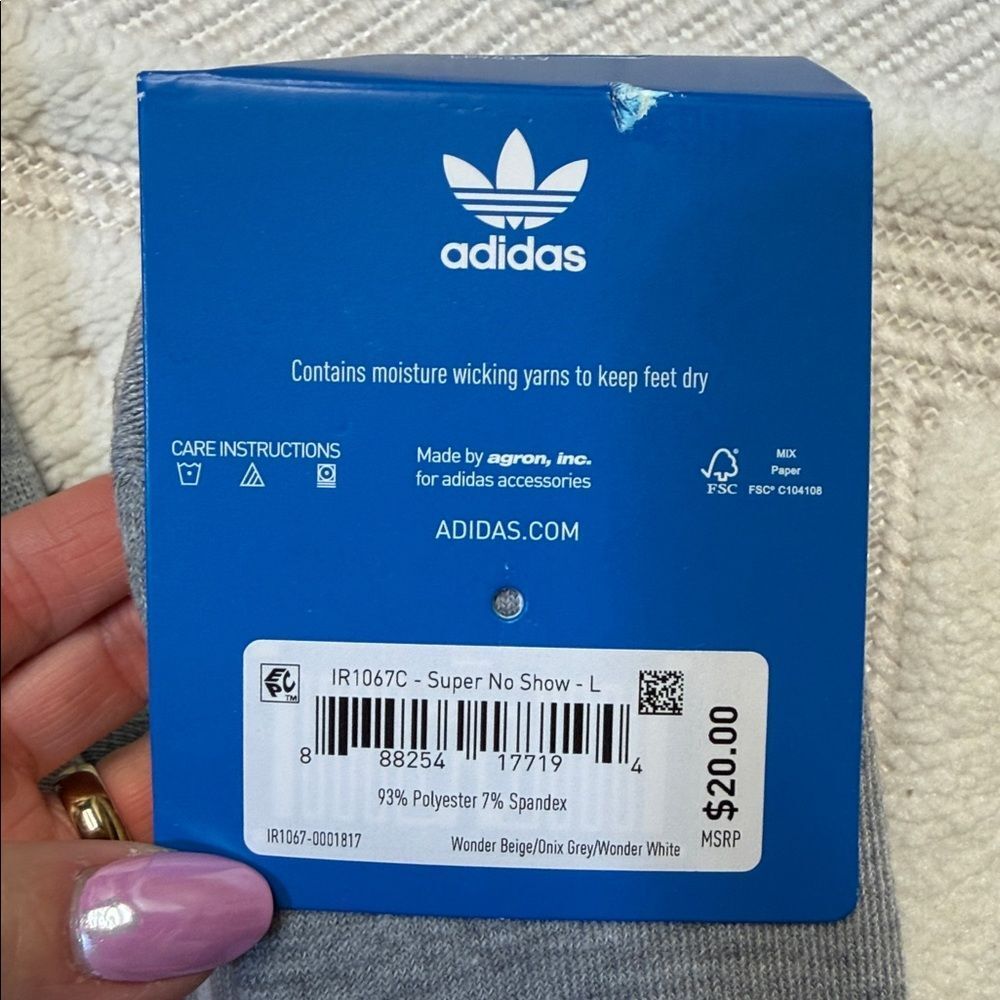 ADIDAS - Super No Show Socks - 12 Pairs - Picture 3 of 4